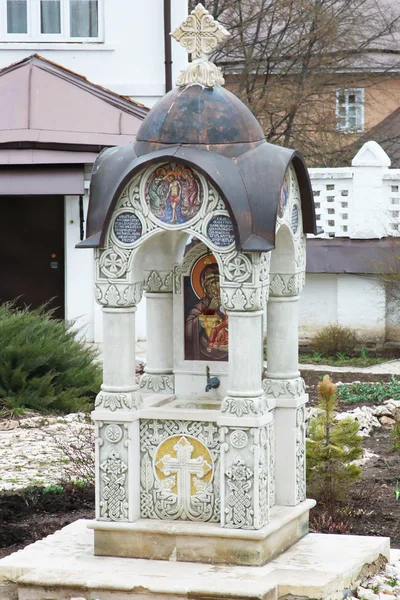 Orthodox chapel with holy water — Stock Photo, Image