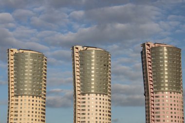 Three Modern houses in Khodynka Field clipart