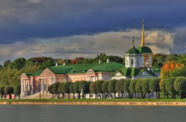 Kuskovo palace panorama HDR clipart