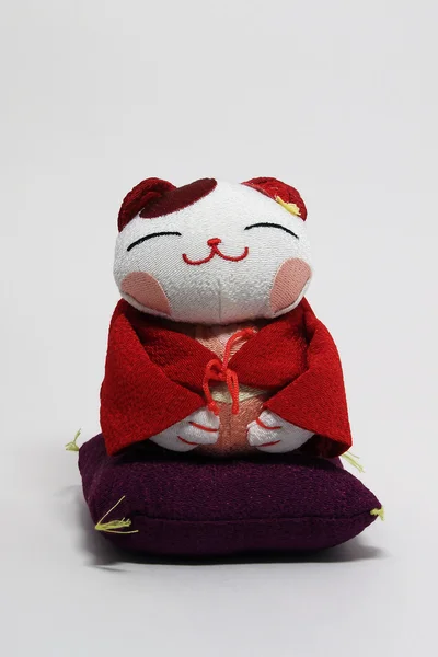 Japońskie lalki (chłopiec i dziewczynka) z pieniędzy kota — Zdjęcie stockowe
