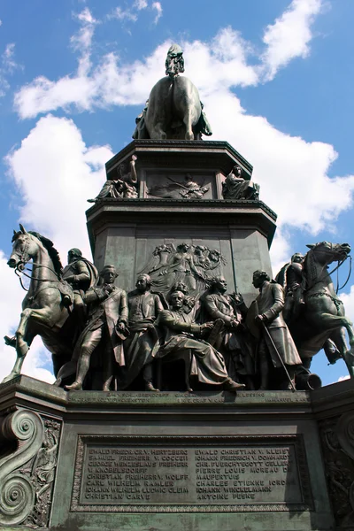 Statue af Frederik den Store i Berlin - Stock-foto