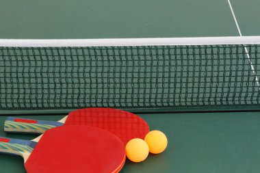 Table tennis rackets clipart