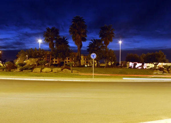 stock image Car lights at night