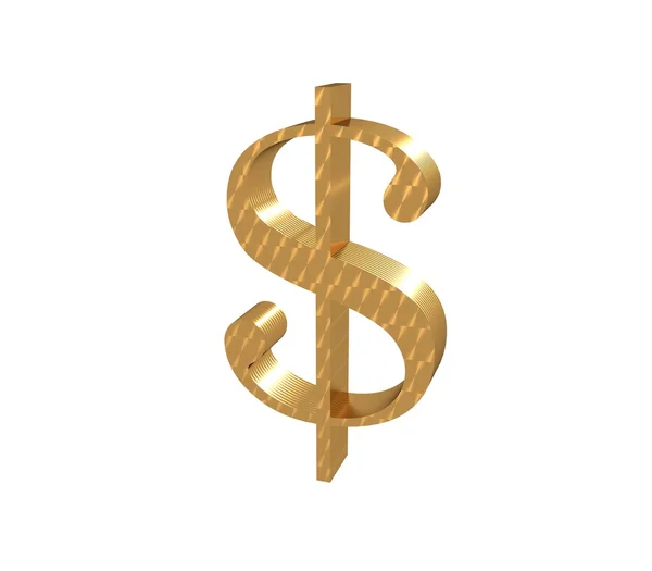 stock image 3d dollar symbol gold