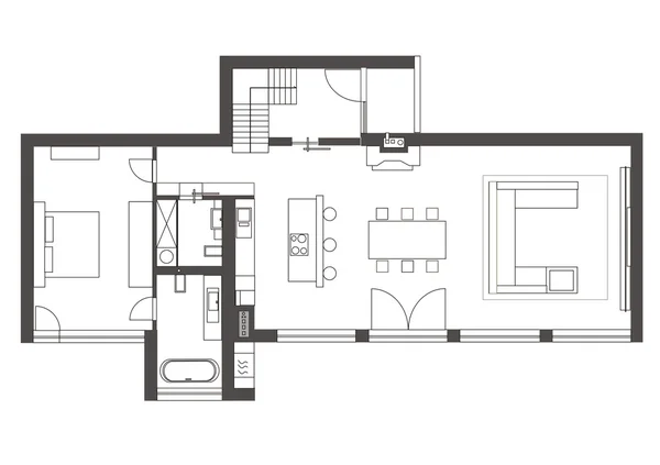 Proyecto home plan de diseño —  Fotos de Stock