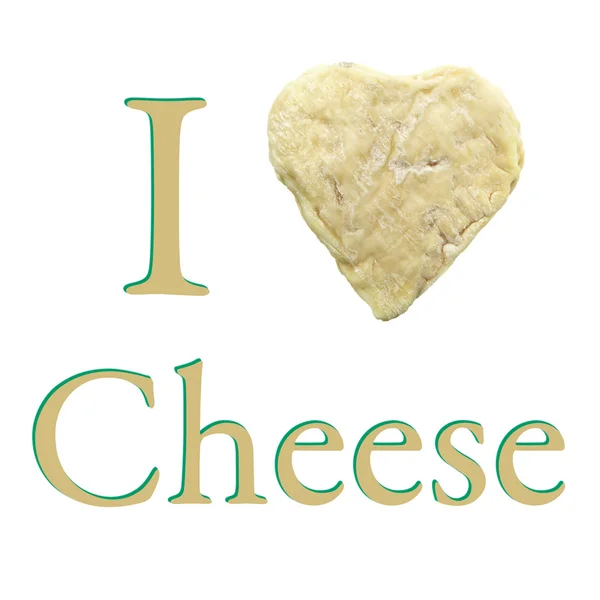 Corazón forma queso de cabra amor papel pintado —  Fotos de Stock