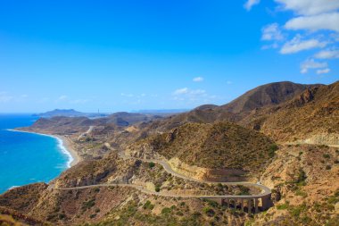 Endülüs, manzara. Parque cabo de gata, almeria.