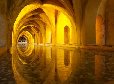 Alcazar queen's bath, Seville, Andalusia, Spain clipart