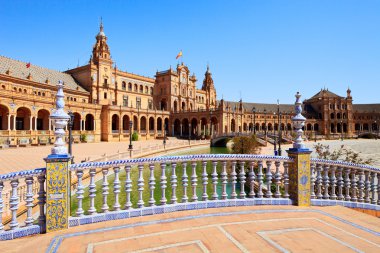 Plaza de espana Seville, Andalusia, Spain, Europe clipart