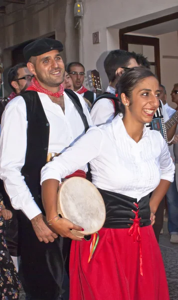 Sicilian folk group from Polizzi Generosa — Stock Photo, Image