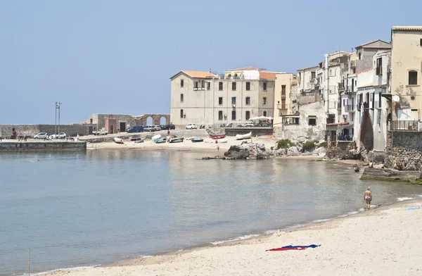 Cefalù plaży — Zdjęcie stockowe
