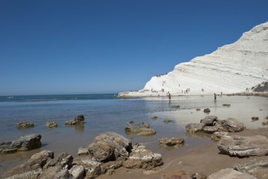 merdiven Türk Beach. Agrigento-Sicilya