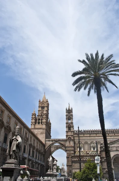 Detalhe da catedral de Palermo — Fotografia de Stock