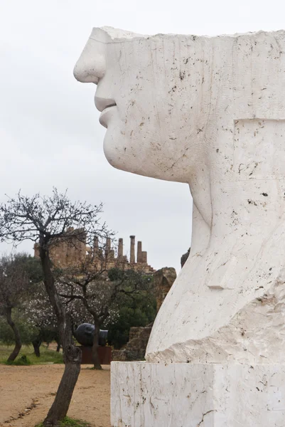 Vallei van de tempels, agrigento, Sicilië, Italië. — Stockfoto