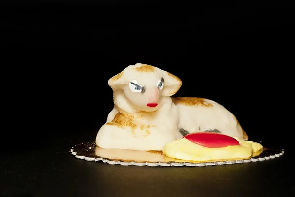 Αμυγδαλωτά-Πάσχα πρόβατα κέικ-Σικελία — Φωτογραφία Αρχείου