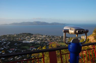 Binocular at lookout clipart