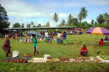 Papua Yeni Gine'de market