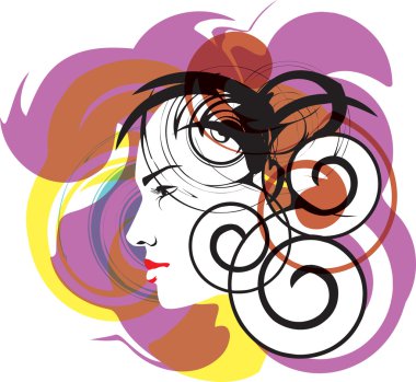 Woman vector illustration clipart