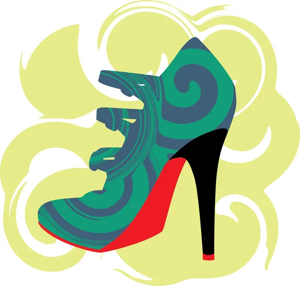 Sepatu wanita, ilustrasi Vektor - Stok Vektor