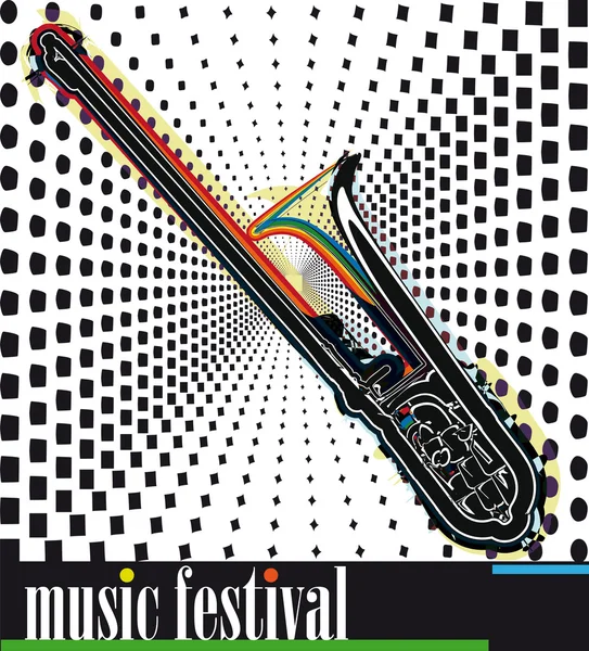 Festival de musique. Illustration vectorielle — Image vectorielle