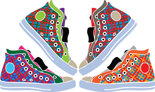 抽象的なスポーツの靴 — ストックベクタ