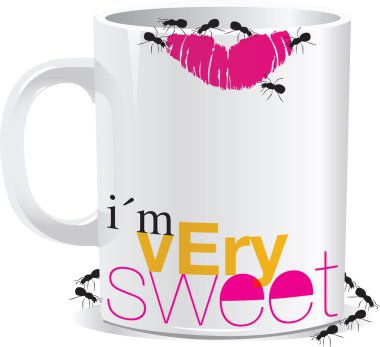 I am very sweet. Vector illustration clipart