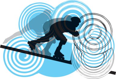 Skater. Vector illustration clipart