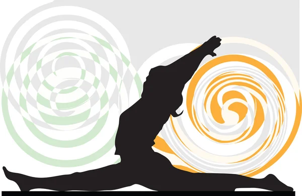Ilustrasi Yoga - Stok Vektor
