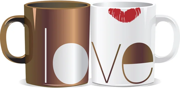 Taza de amor — Archivo Imágenes Vectoriales