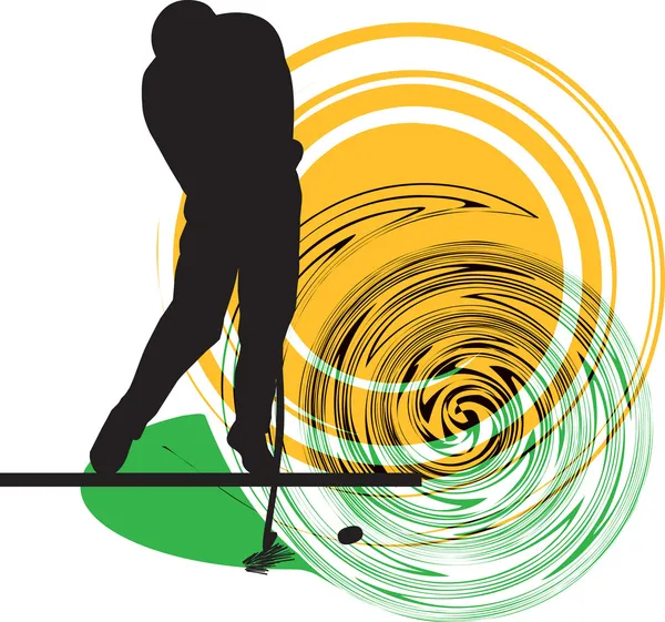 Golfeur. Illustration vectorielle — Image vectorielle