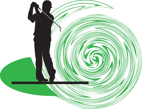 stock vector Golfer. Vector illustration