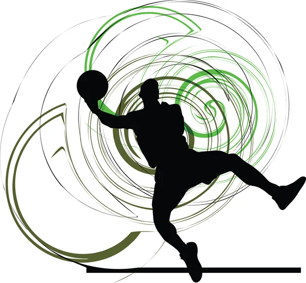 Футболист. векторная иллюстрация — стоковый вектор
