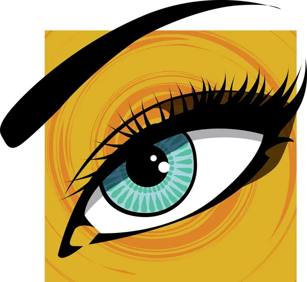 Woman eye illustration — Stock Vector