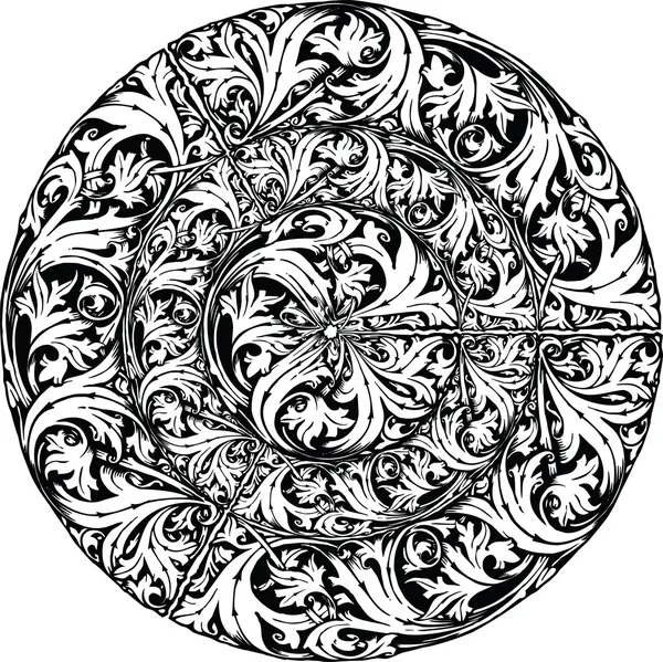 Renaissance seamless pattern. Vector illustration — Stock Vector