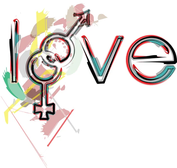 Symboles amour — Image vectorielle
