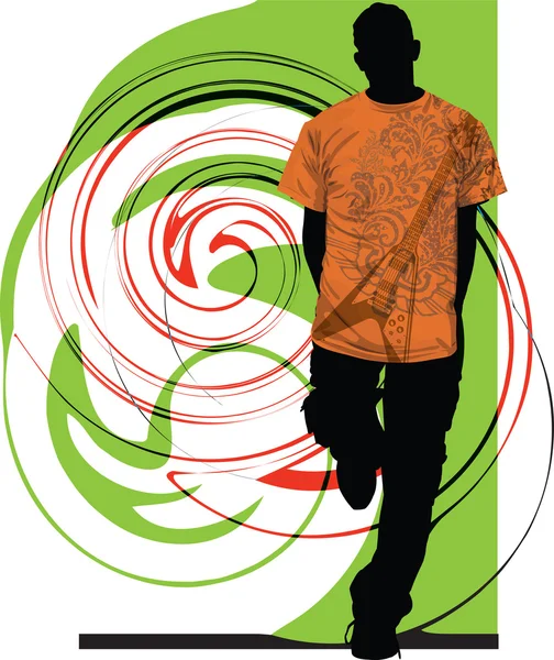 Tonåringar illustration — Stock vektor