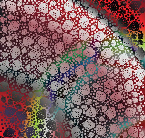 Φράουλα μοτίβο εικονογράφηση — Διανυσματικό Αρχείο