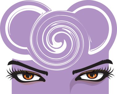 Woman eye illustration clipart