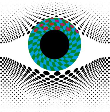 Gözlerime bak. vektör çizim