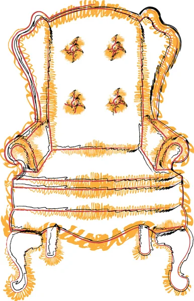 椅子の図 — ストックベクタ