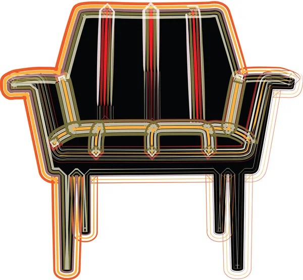 Illustrazione sedia — Vettoriale Stock
