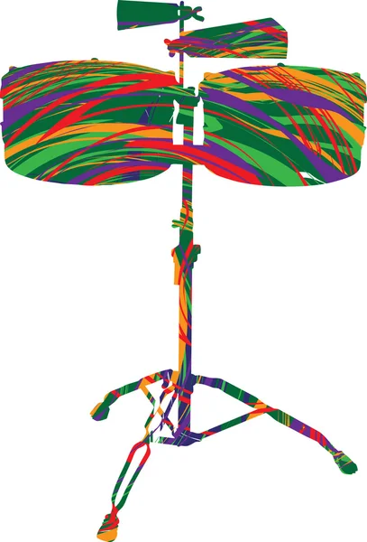 Illustration abstraite du tambour — Image vectorielle