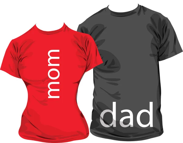 Chemises de famille, illustration vectorielle — Image vectorielle