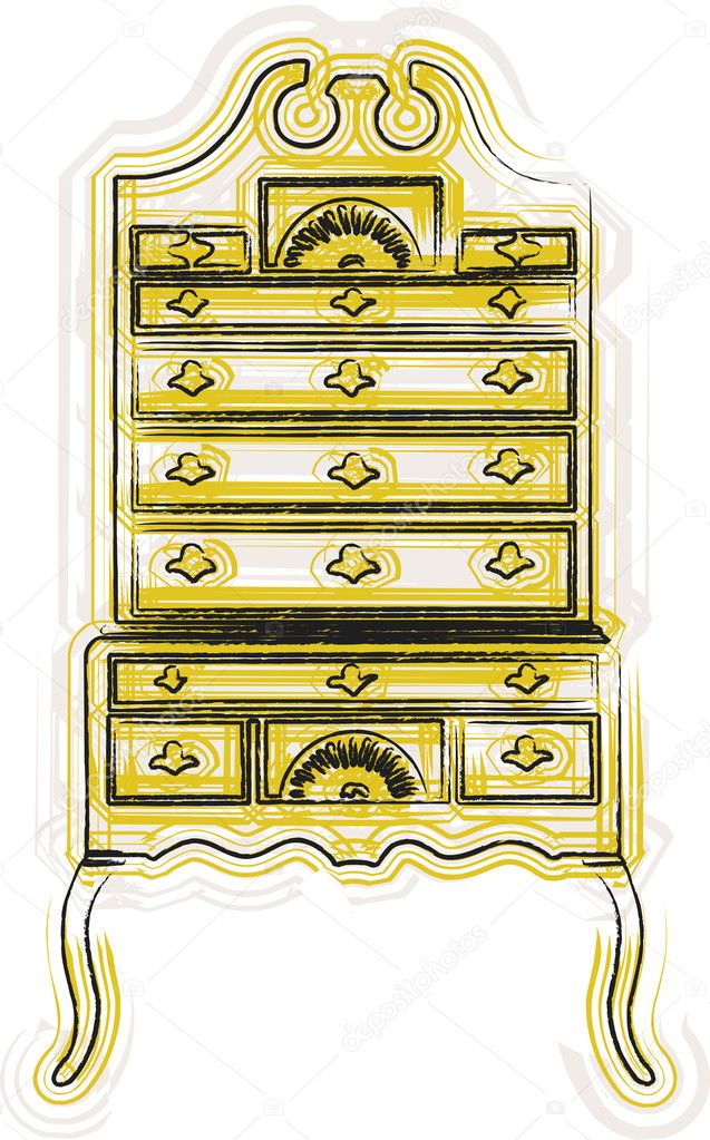 Victorian furniture illustration