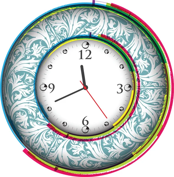 Horloge antique vintage — Image vectorielle
