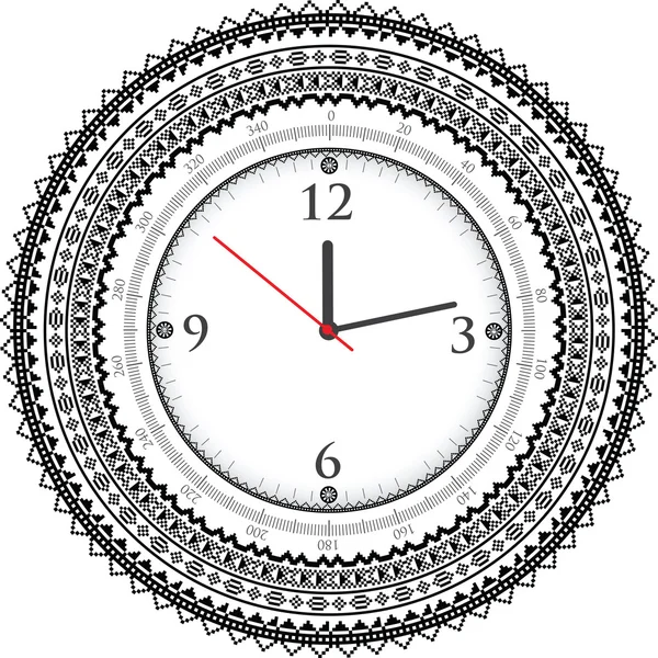 Vintage orologio antico — Vettoriale Stock