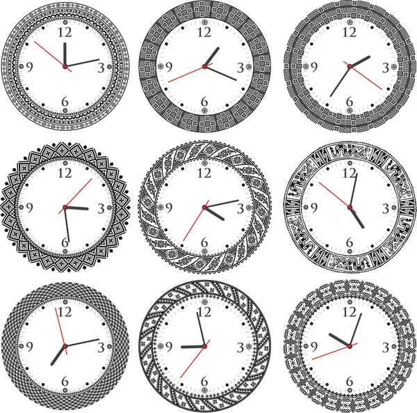 Horloge antique vintage — Image vectorielle