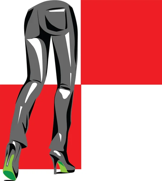 Illustration pantalon sexy — Image vectorielle