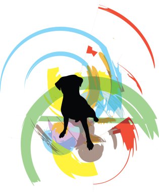 Dog, vector illustration clipart