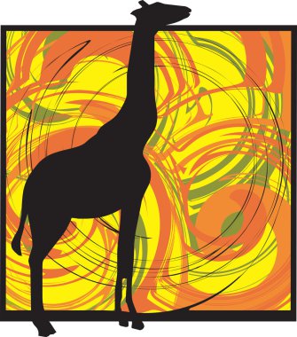 Giraffe vector illustration clipart
